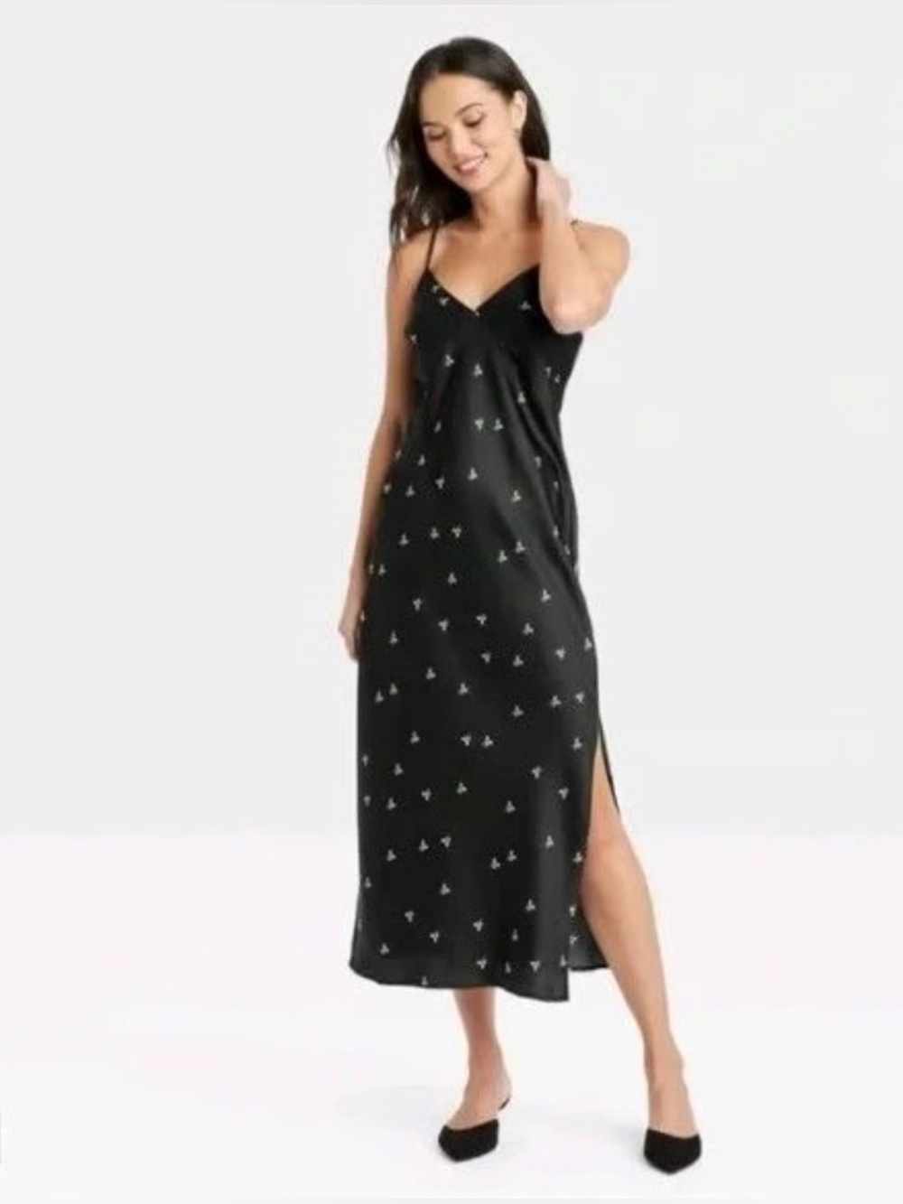 A New Day Bow Midi Slip Dress
